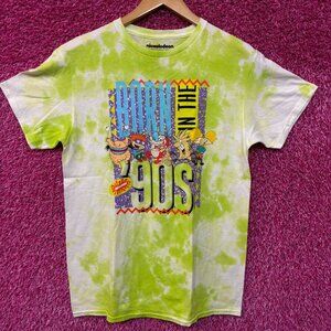 Nickelodeon Born In The 90s tiedye Tshirt size medium